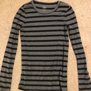 Black and Gray GAP Striped Shirt!